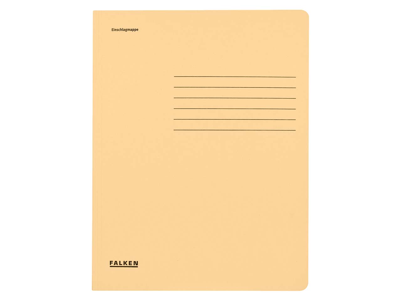 Falken Einschlagmappe mit 3 Klappen 320g/m² chamois