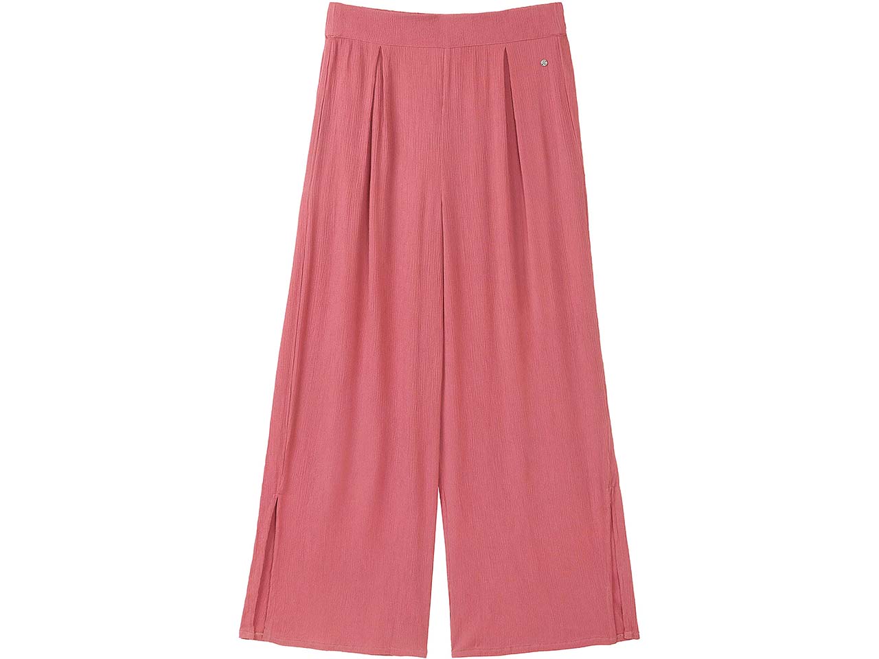 tranquillo Damen-Hose mit strukturiertem Stoff und Schlitz, rose wine, Gr. 42