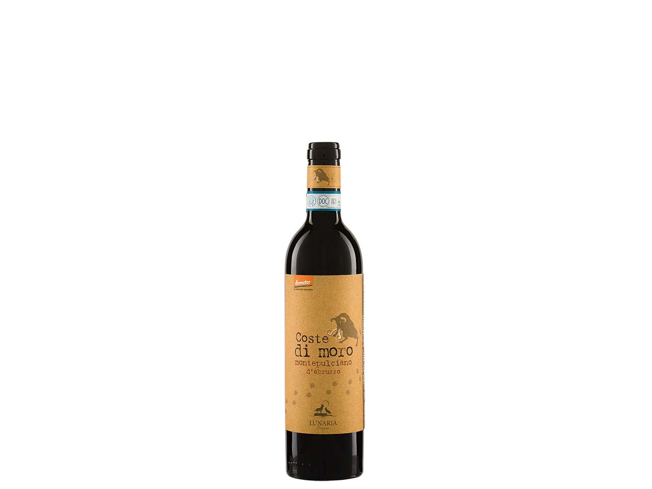 Bio-Rotwein Montepulciano 'Coste di moro' d'Abruzzo D.O.P 0,375 l