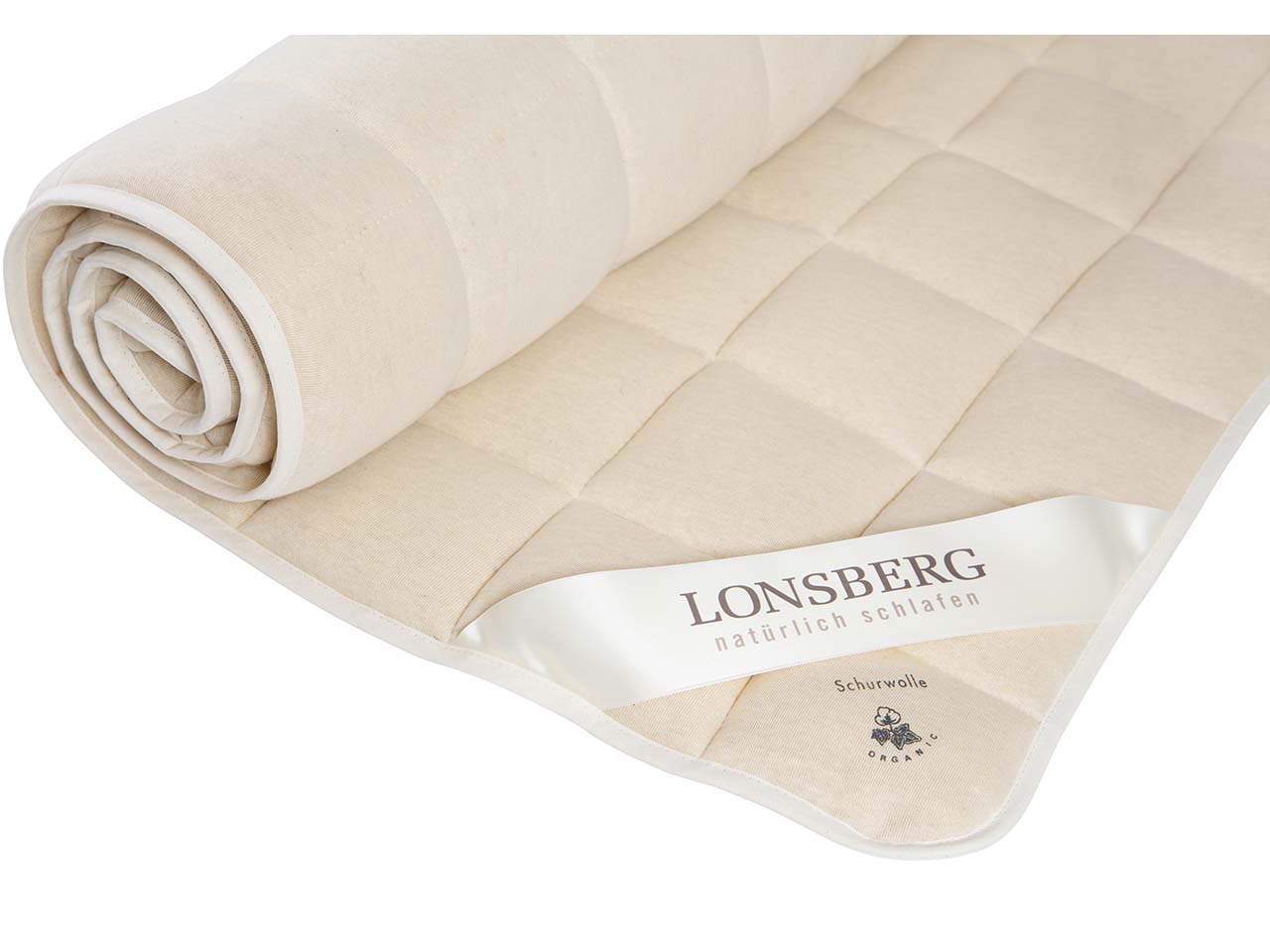 Lonsberg Unterbett 'Luxor' Schurwolle, 160 x 200 cm
