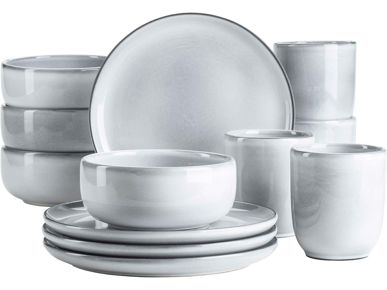 Mäser Frühstücksset 12-tlg. "Livio, blau