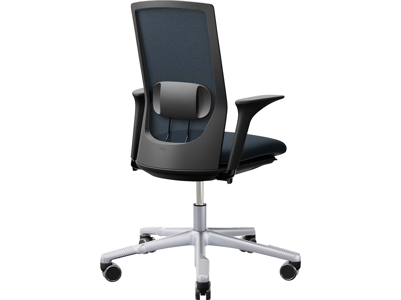 HAG Bürodrehstuhl "Futu mesh 1100-S" mit AL, Gestell: silber, Stoff: "FutuKnit" Dusk