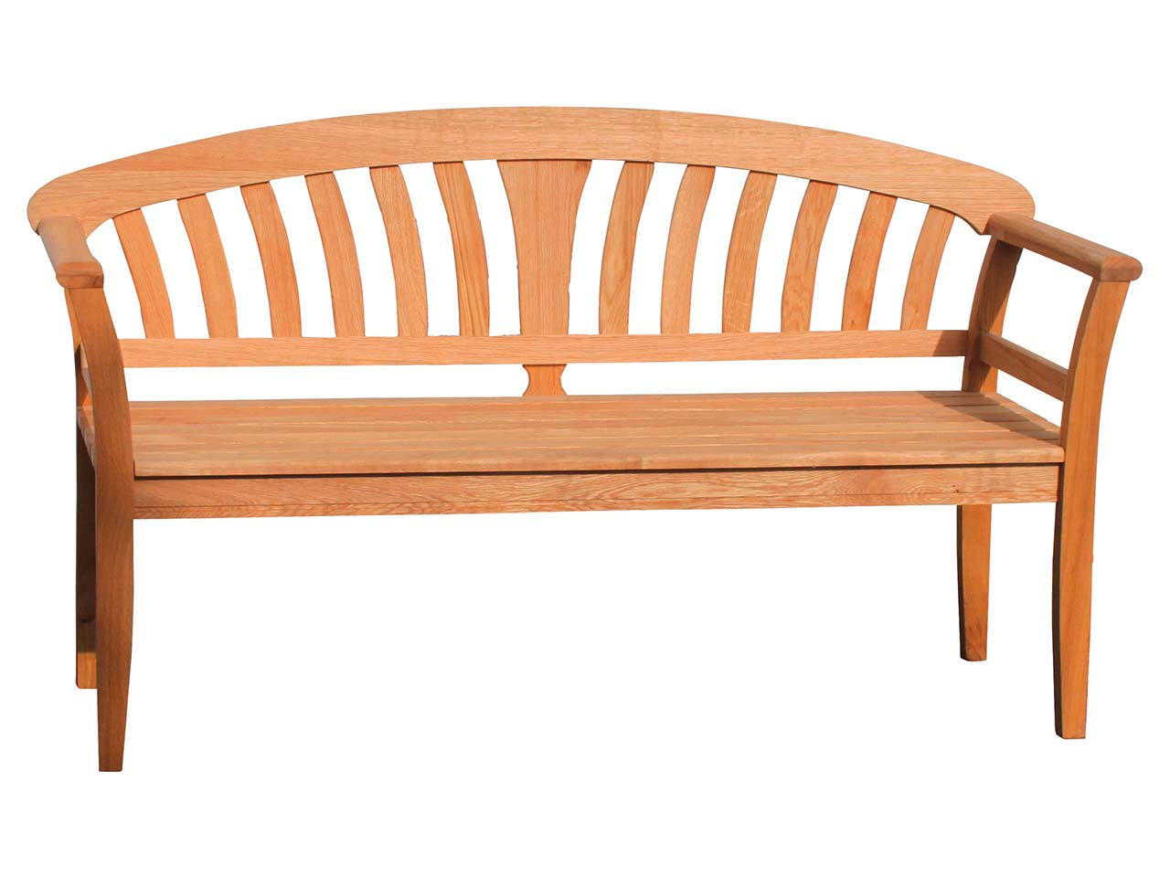 Promex Gartenbank "Landhaus" 3-Sitzer, B 156 x T 54 x H 87 cm, Eiche geölt