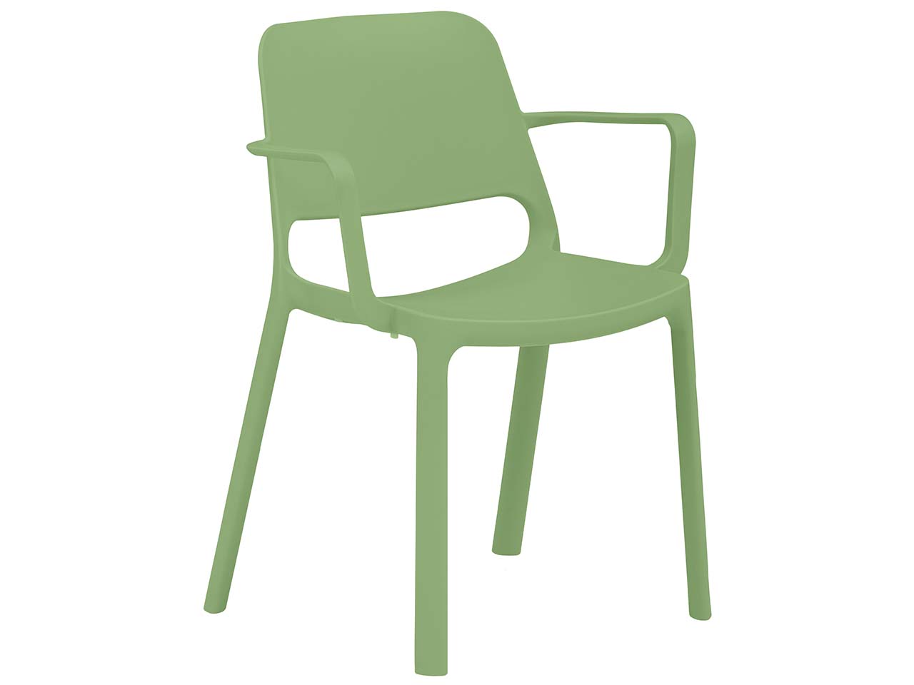 2x Besucherstuhl mit Armlehnen "2051" Schilf