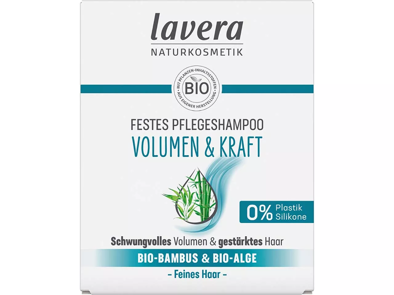 lavera Festes Bio-Pflegeshampoo "Volumen & Kraft", 50 g