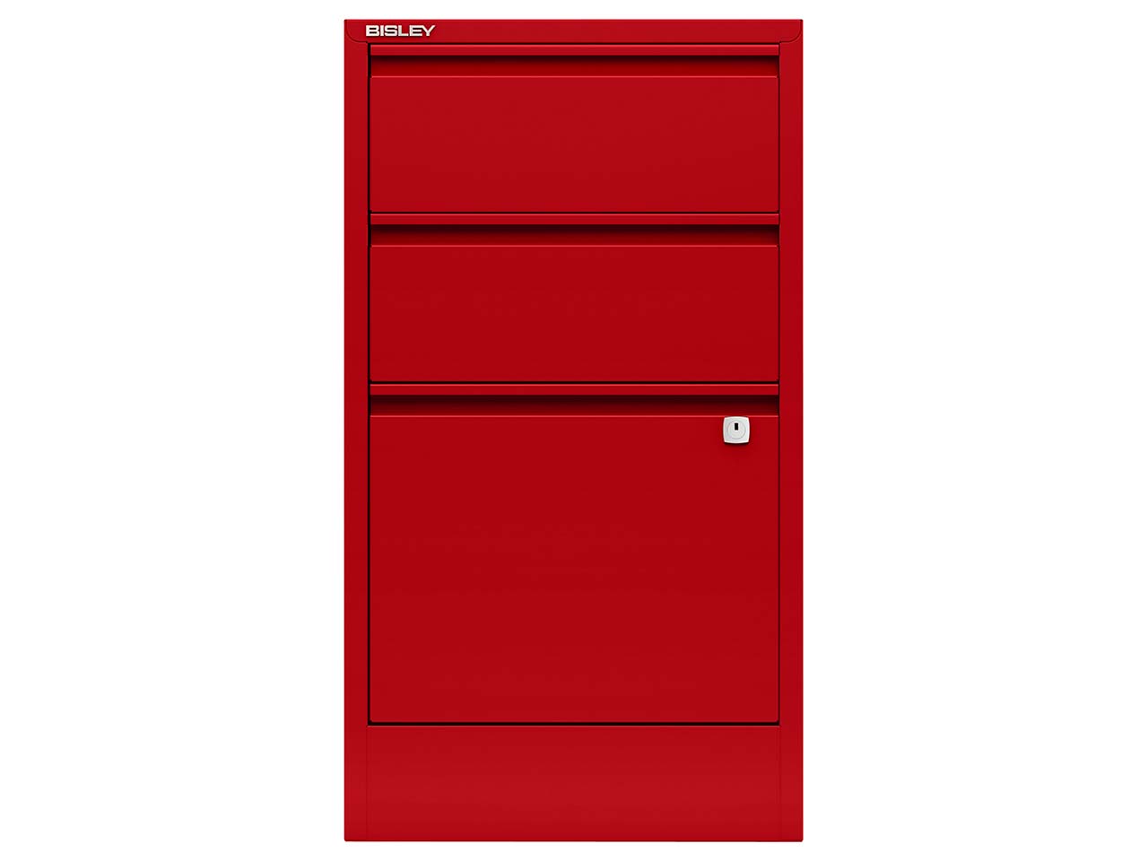 BISLEY Schubladenschrank "PersonalFiler" mit 1 HR + 2 Schubladen, kardinalrot