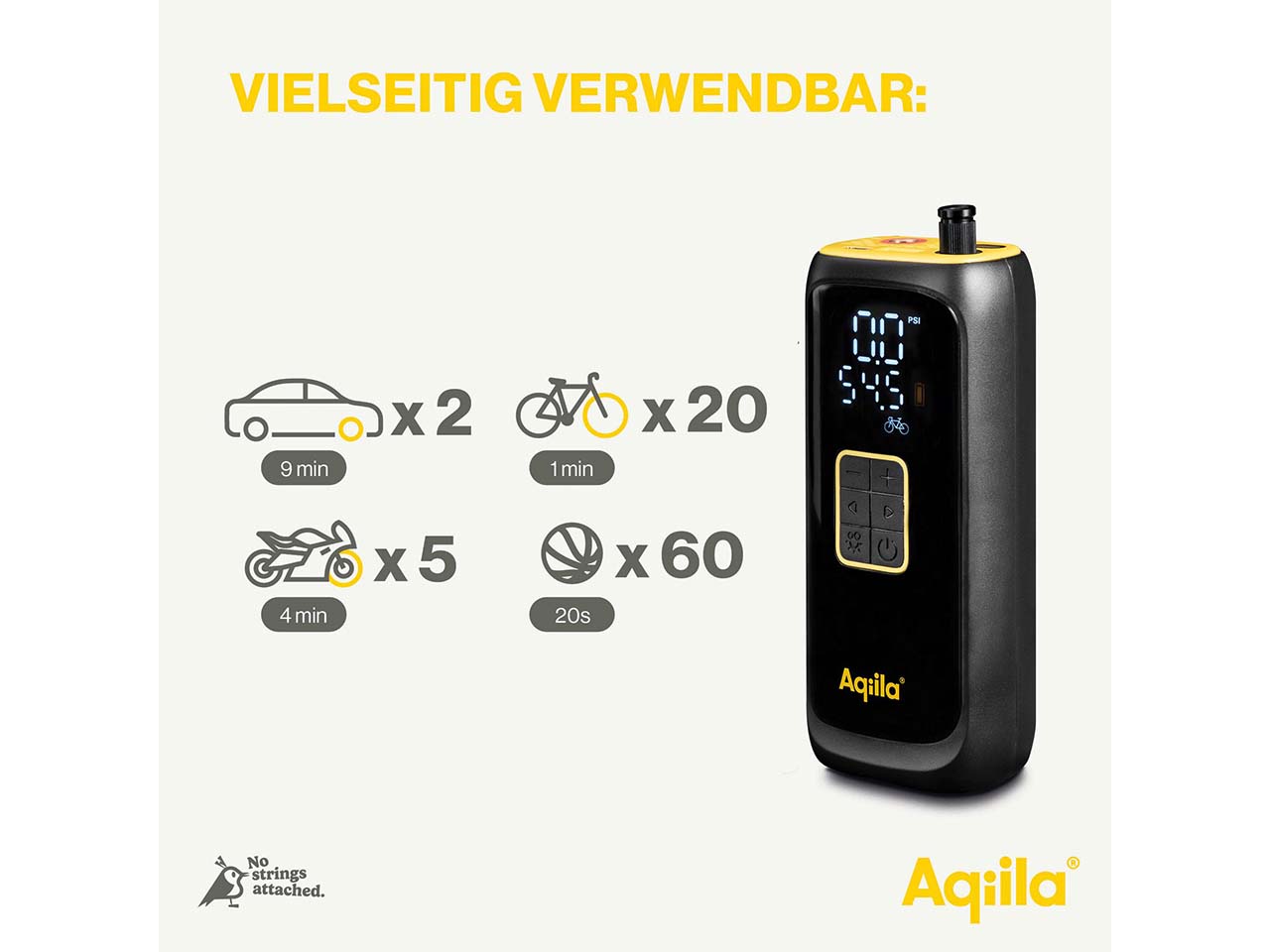Aqiila Akku-Kompressor "Airbird C4"