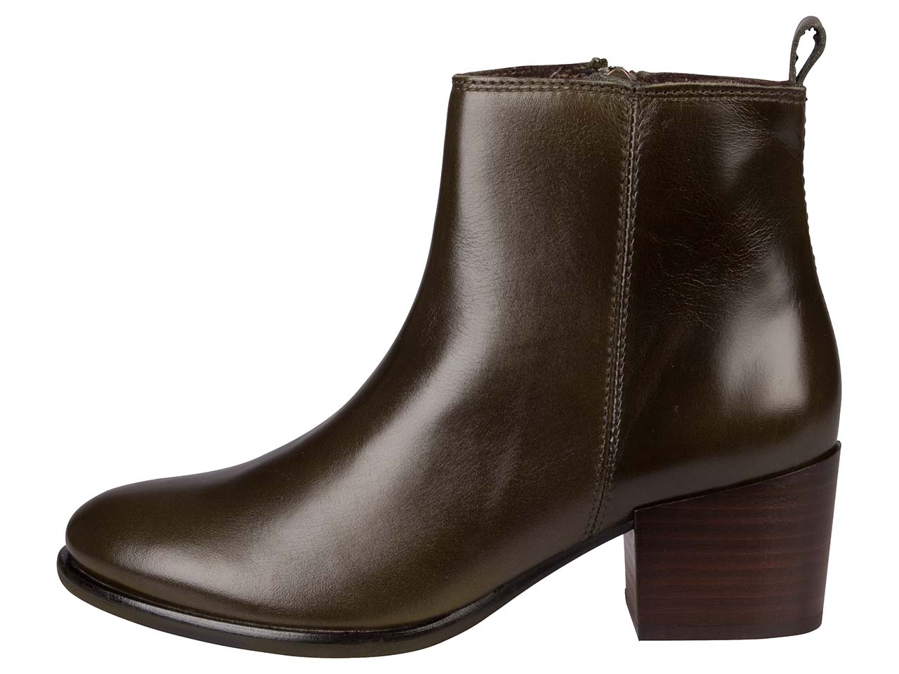 Ten Points Damen-Stiefeletten "Jonna" deep green, Gr. 38