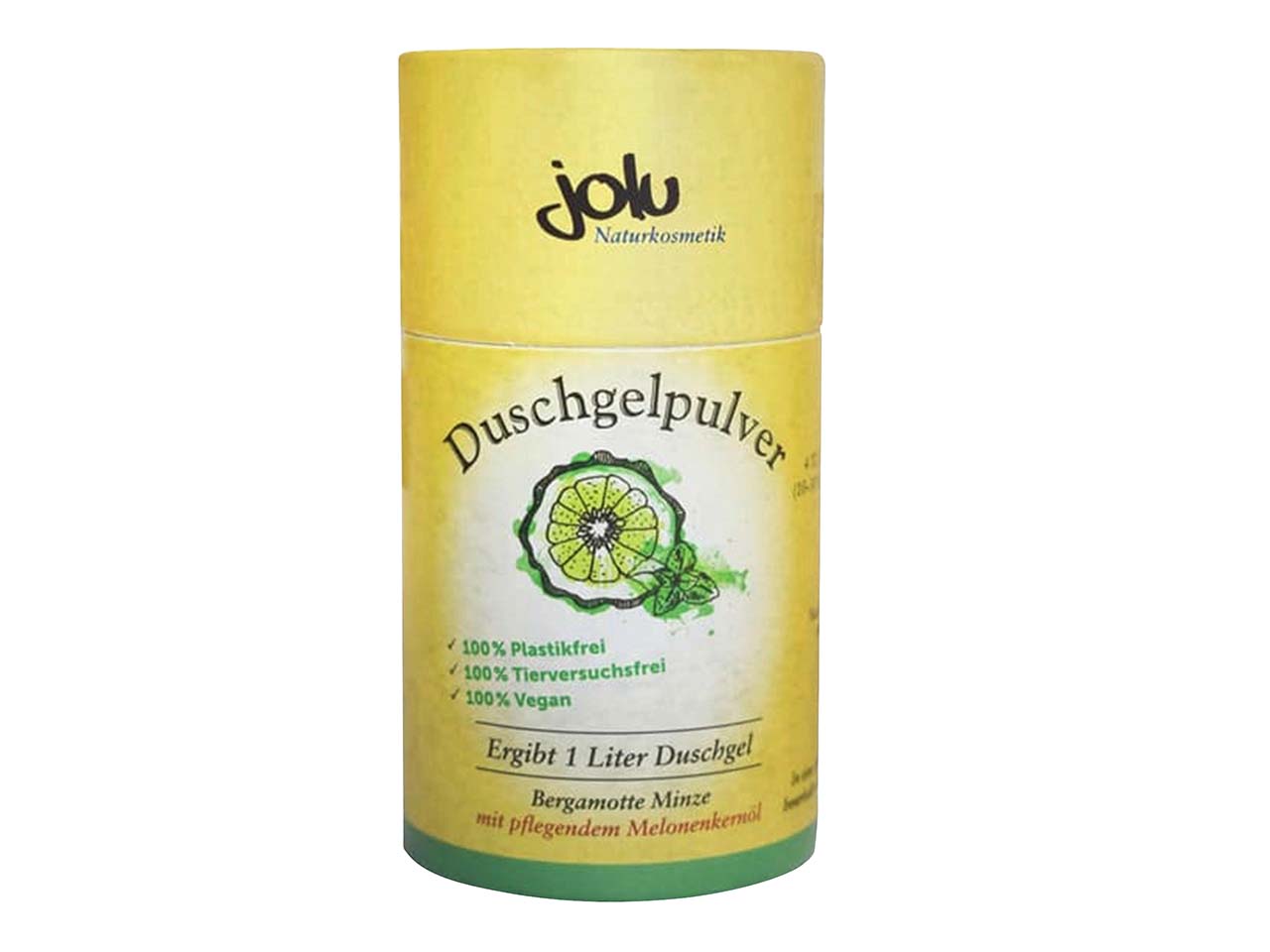 Jolu Duschgelpulver zum Auflösen in Wasser "Bergamotte Minze", 60 g