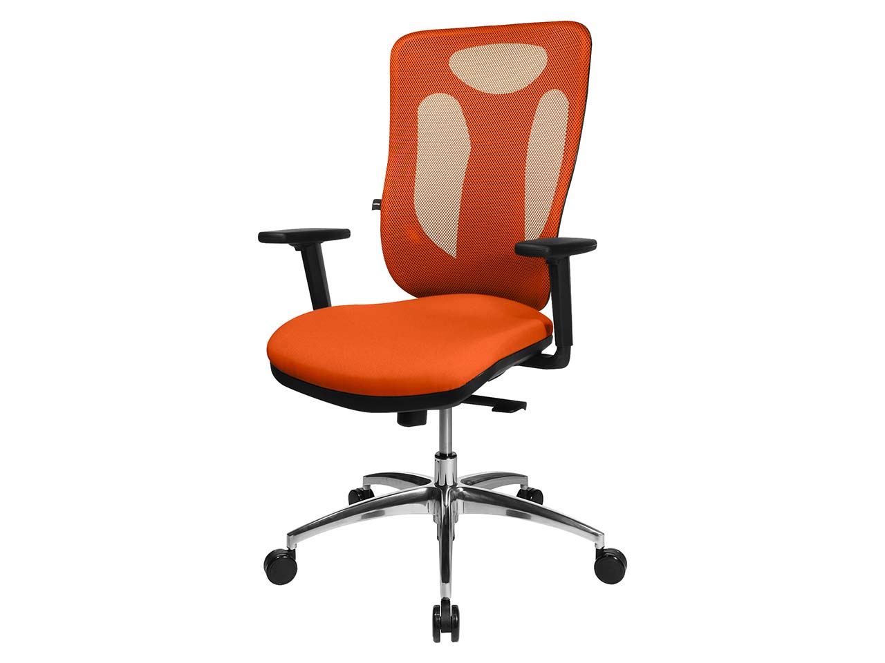 Topstar Bürodrehstuhl "Sitness Net Pro 100" mit Armlehnen orange