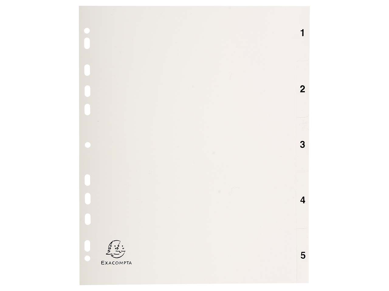 Exacompta Register aus Recyclingkunststoff, 5-teilig, DIN A4