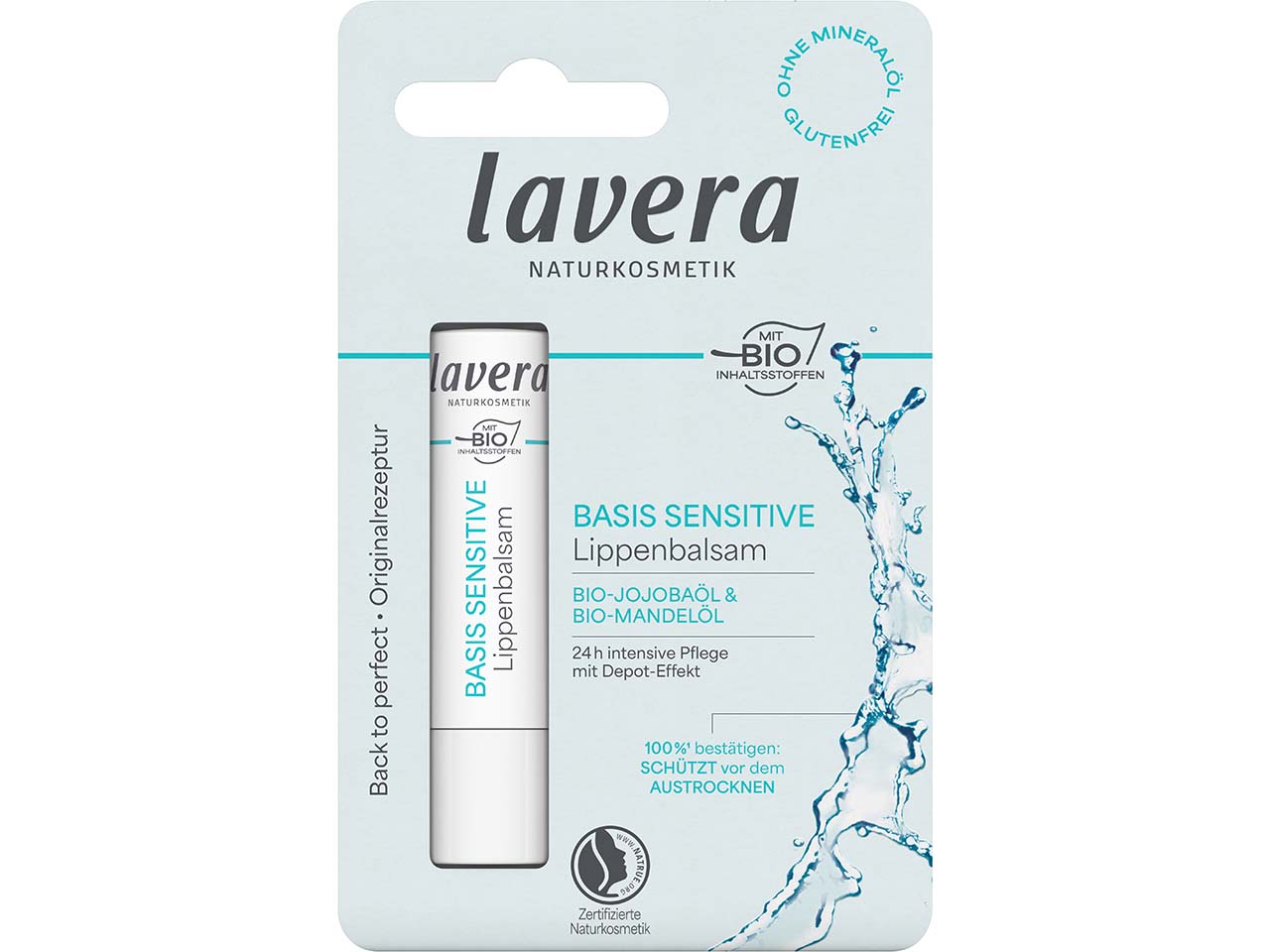 lavera Bio-Lippenbalsam "basis sensitiv" - Neue Version, 4,5 g