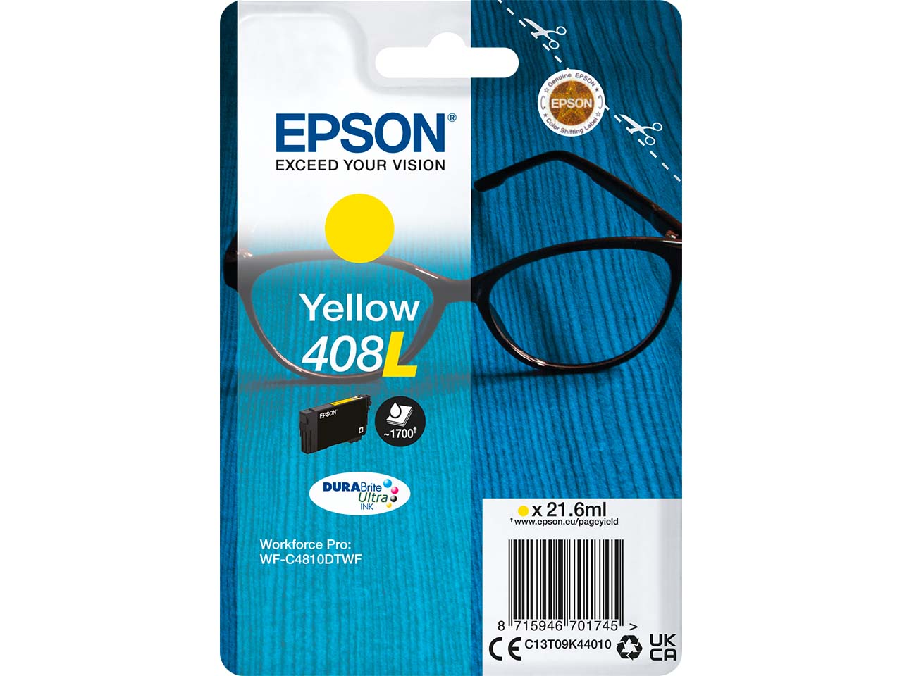 Epson Tintenpatrone 408XL gelb
