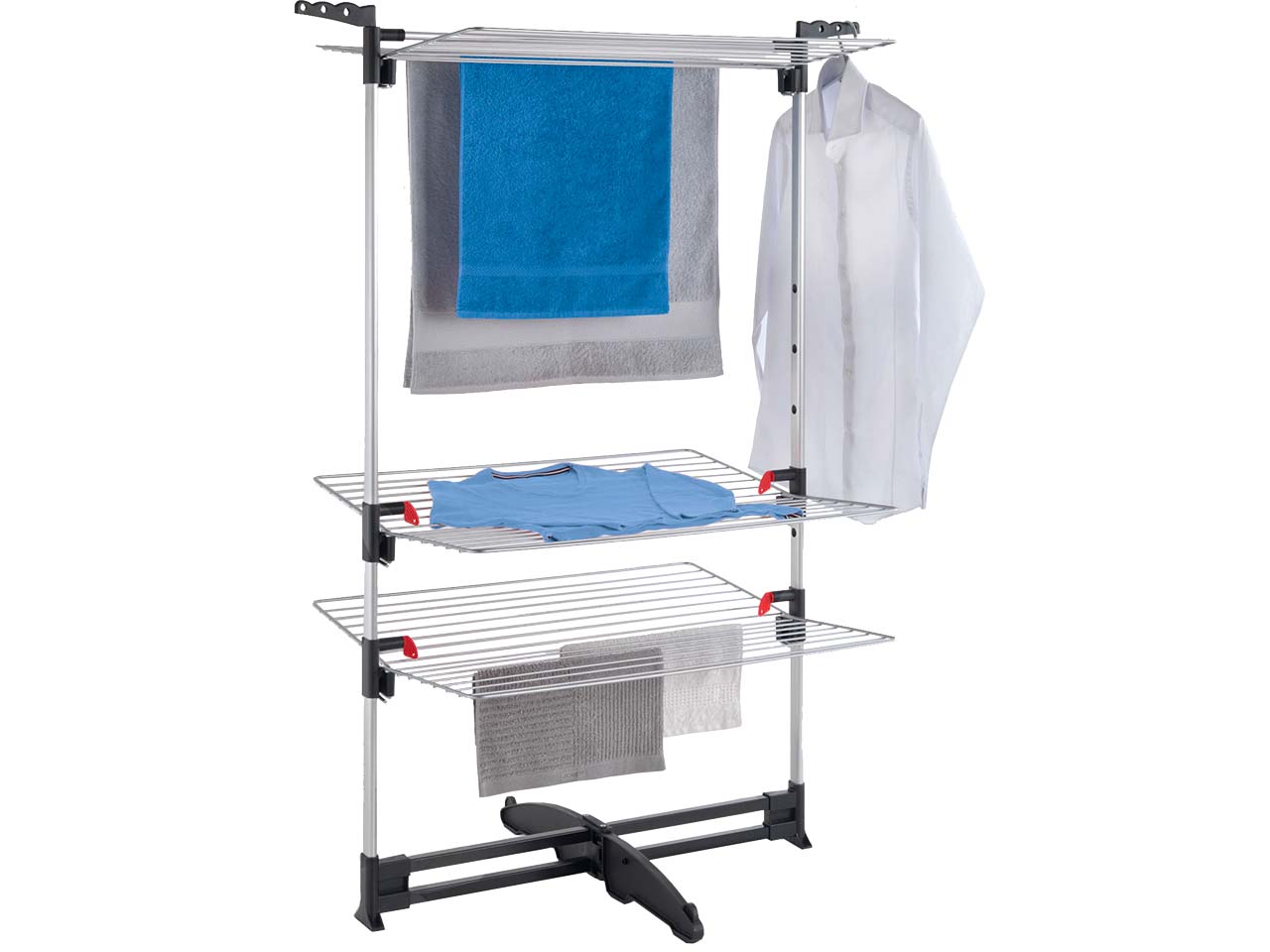 Metaltex Turm-Wäscheständer "Ciclone Vario", 3 Etagen