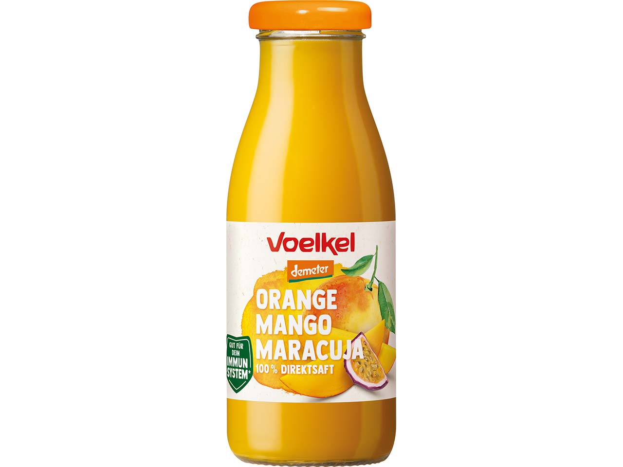 Voelkel Bio-Orange-Mango-Maracuja-Direktsaft "to go", 250 ml
