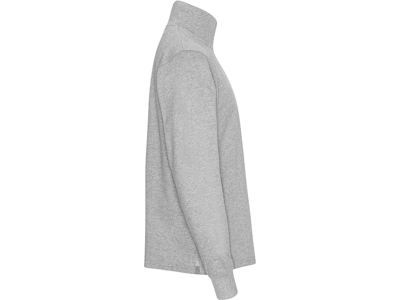 Neutral Bio-Unisex-Sweatshirt "Tiger Cotton" mit Half-Zip, sport grey, Gr. XS