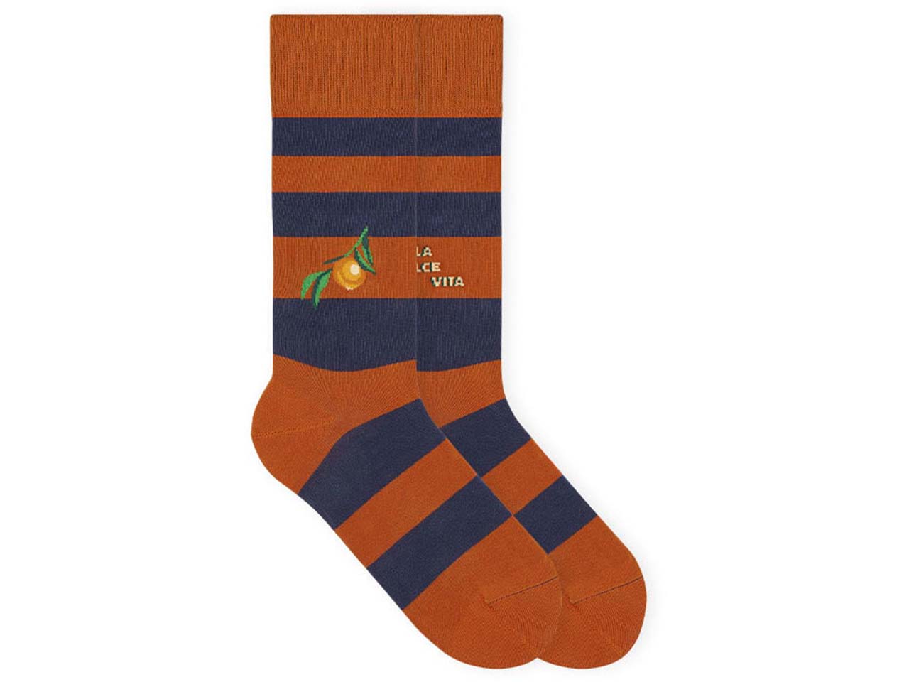 von Jungfeld Bio-Socken 'Dolce Vita', cognacbrown, Gr. 43/46