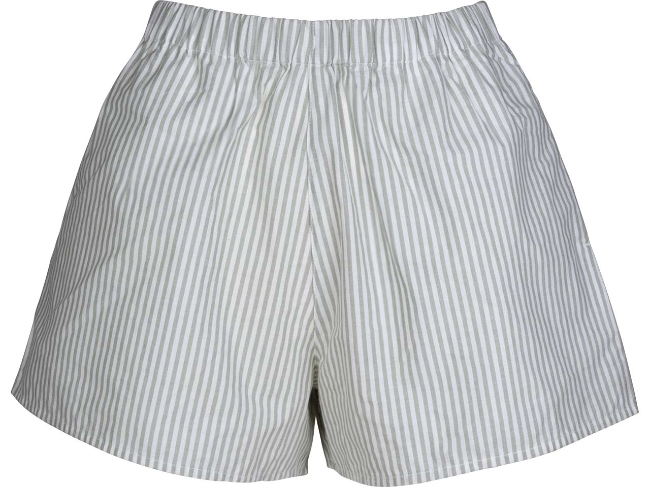 MELA Bio-Damen-Pyjamashort "VANIKA" aus Perkal, thymian/naturweiß, Gr. L