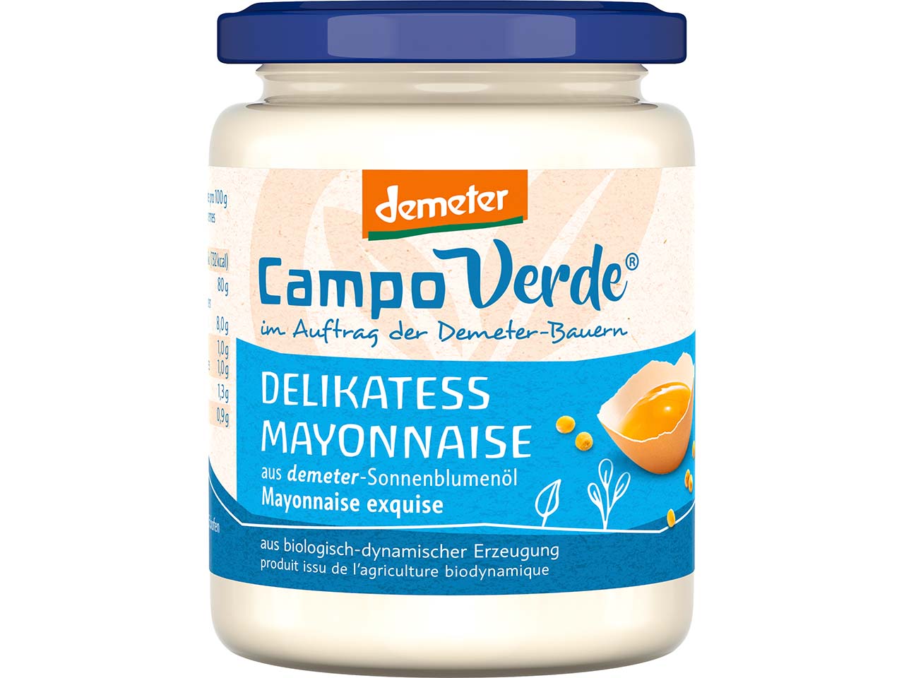 Campo Verde Bio-Delikatess-Mayonnaise mit Sonnenblumenöl, 250ml