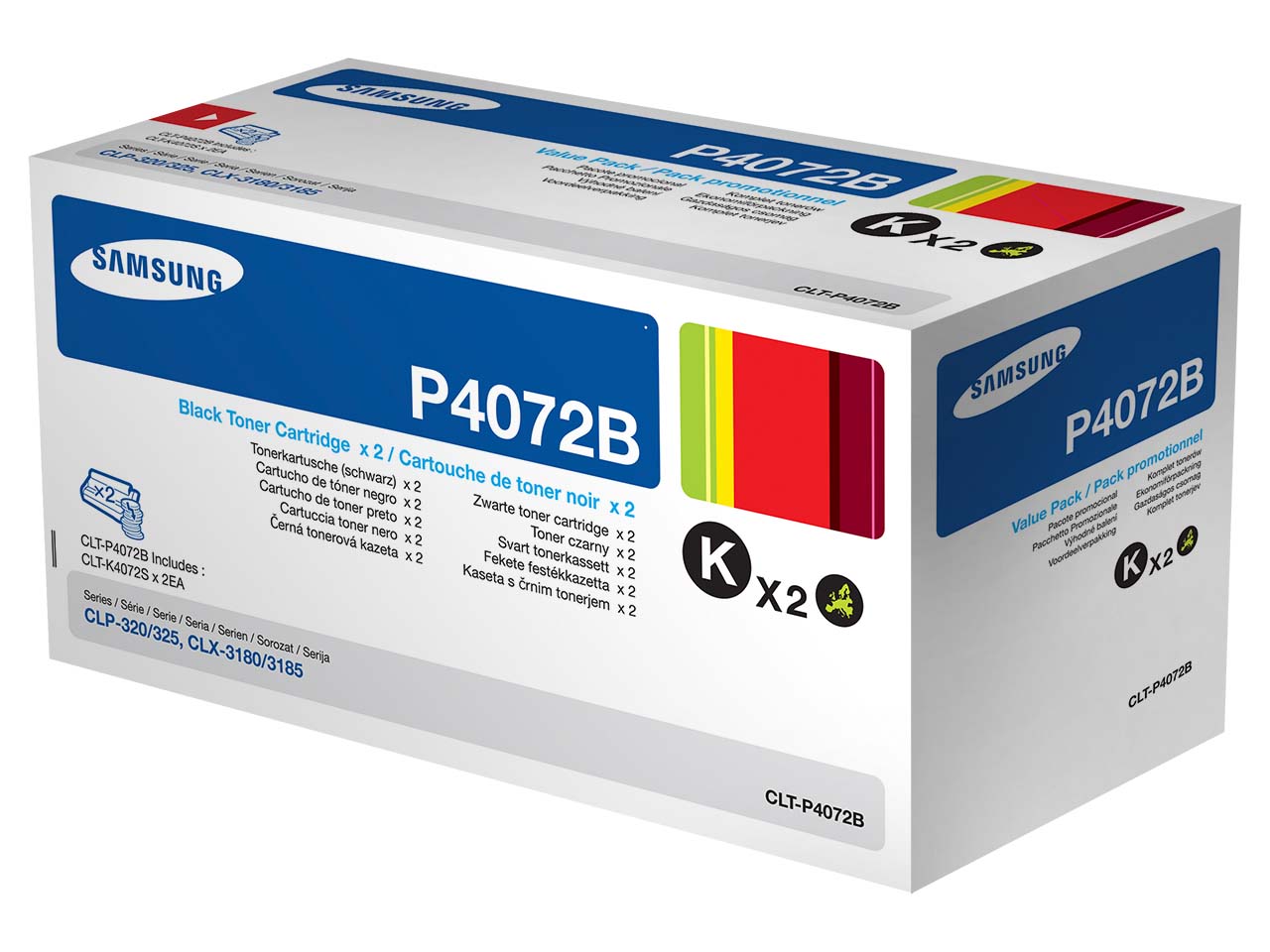 Samsung Twinpack Toner CLT-P4072B schwarz