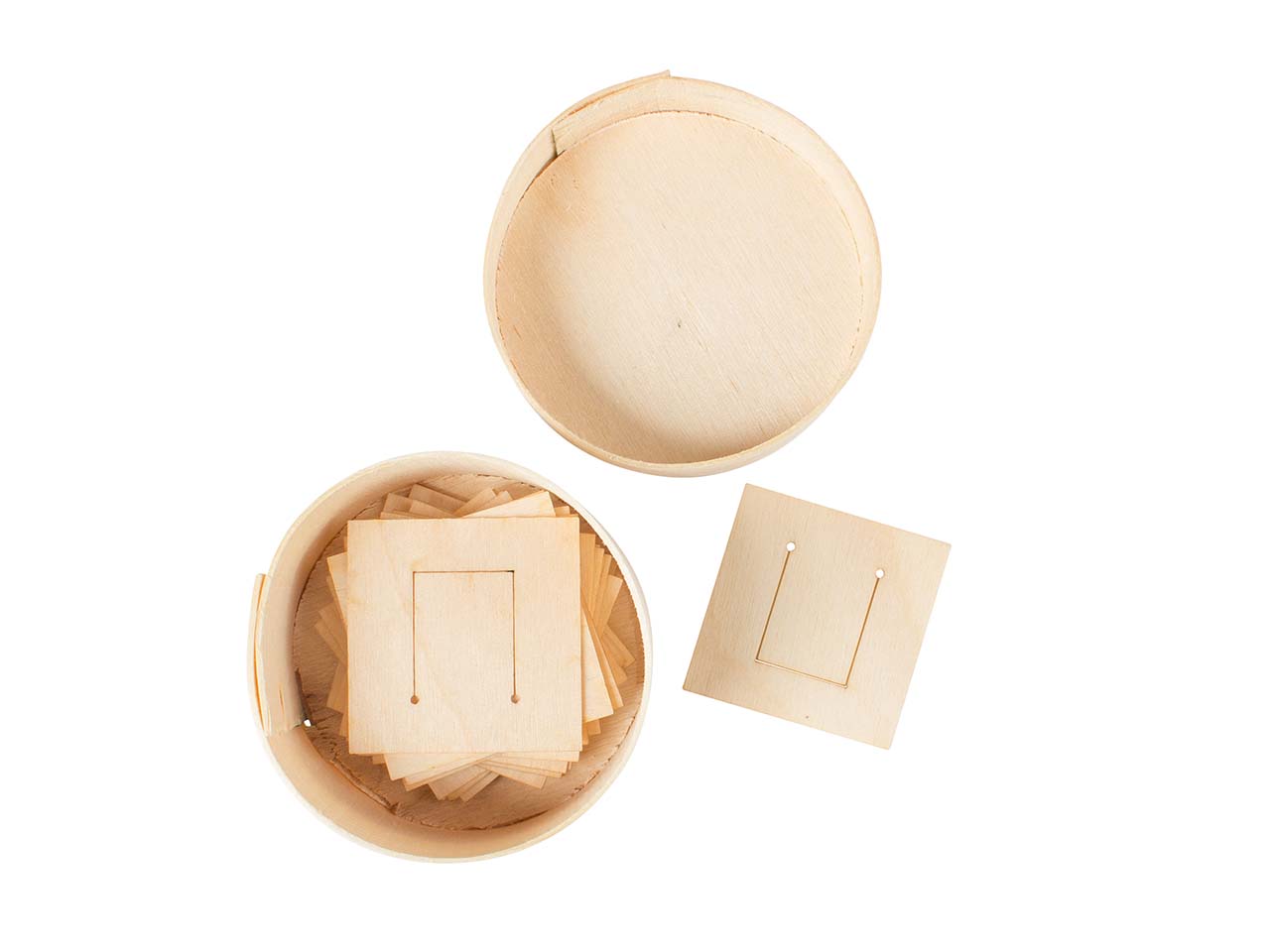 Büroklammern aus Furnier Quadro Bergahorn