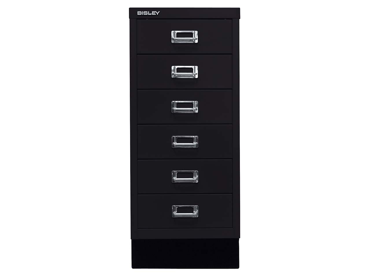 BISLEY Schubladenschrank "MultiDrawer"DIN A4 mit 6 Schubladen schwarz