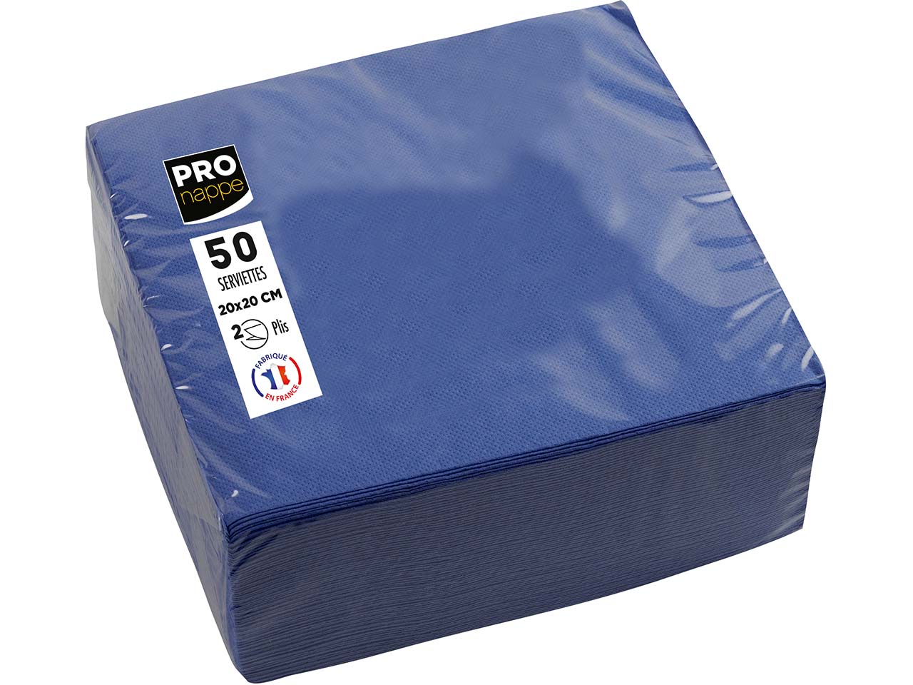 50 ProNappe Cocktail-Servietten 20 x 20 cm, marineblau