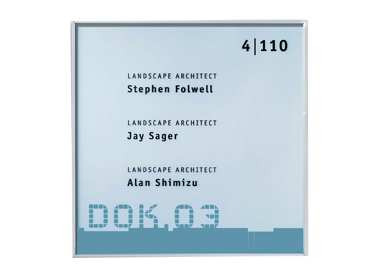 SignSystems Türschild "NewAge" 15,0 x 15,0 cm