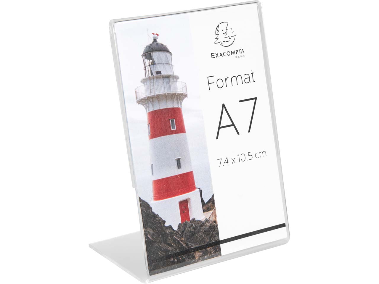 10er-Pack Exacompta Tischaufsteller "Exacryl" aus PMMA, DIN A7, Hochformat