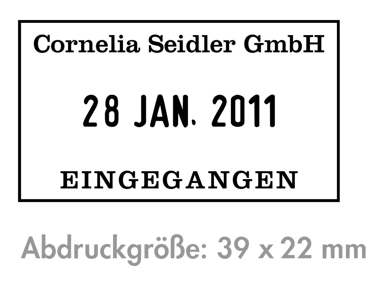 Ersatz-Stempelplatte für Trodat Stempel 6/50