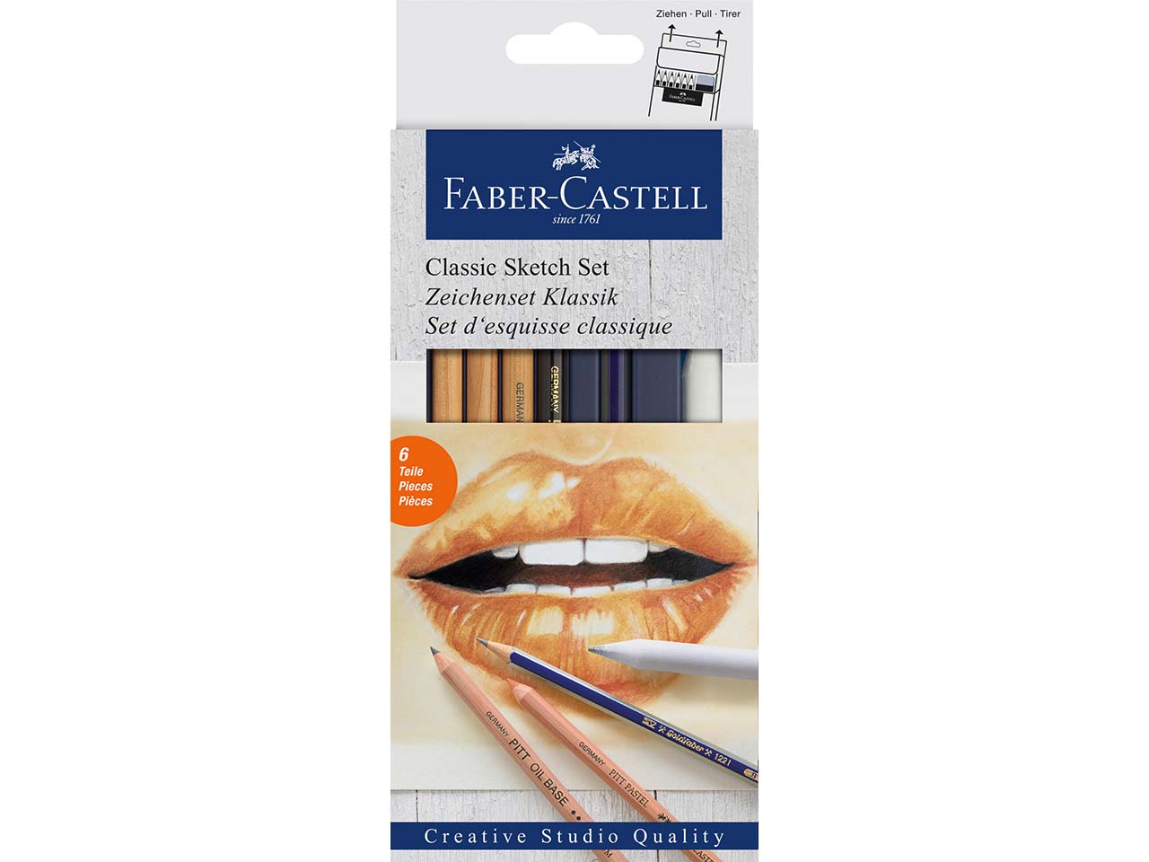 Faber-Castell Zeichenset "Klassik, Monochrome" 6 -teilig
