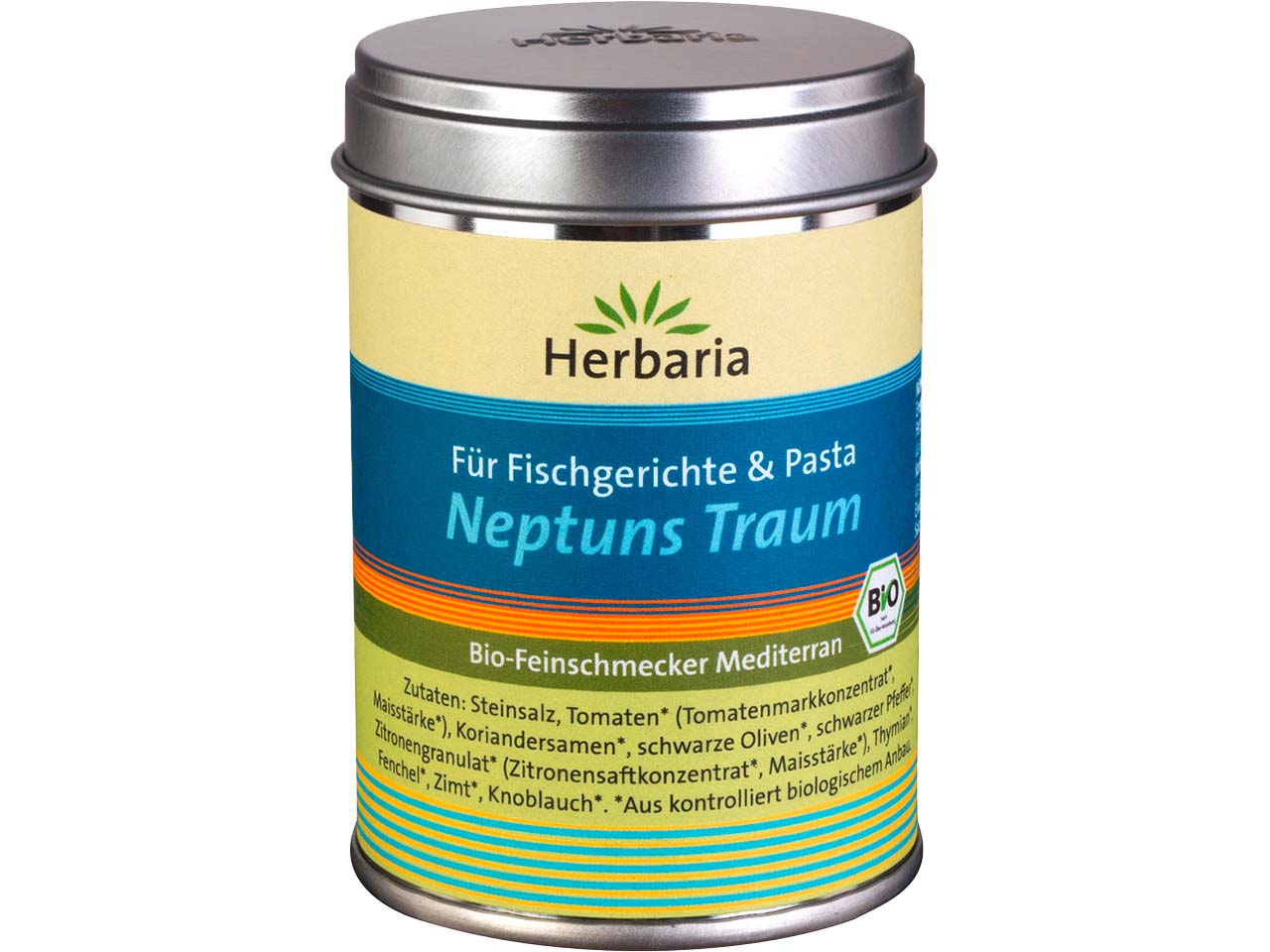 Herbaria Bio-Gewürzsalz "Neptuns Traum" für Fisch und Pasta, 100 g