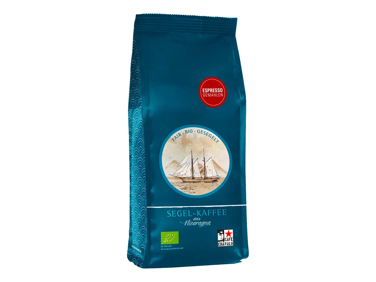 Café Chavalo Bio-Espresso 'Segel-Espresso', gemahlen, 250 g