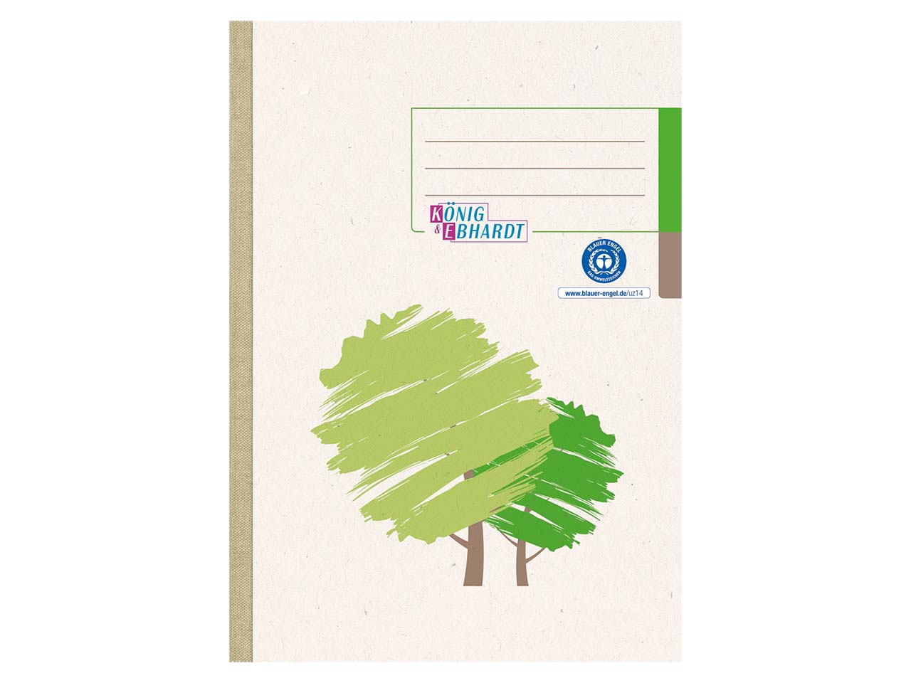 Notizbuch "Grüner Baum" liniert DIN A5