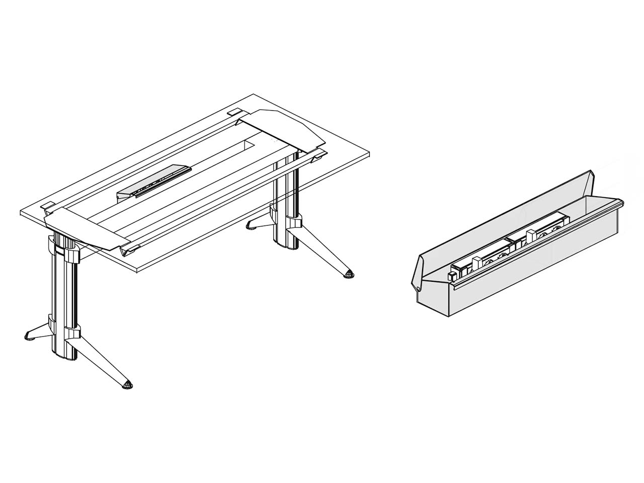 Steckerleistenbox 60cm für "go to move"