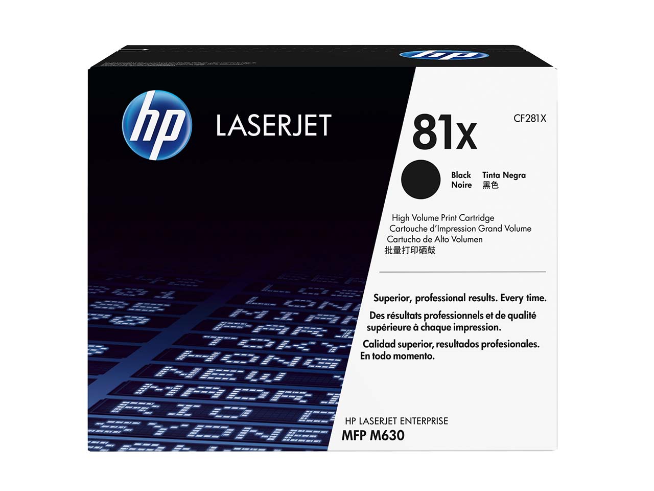 hp Druckkassette CF281X, Nr. 81X schwarz