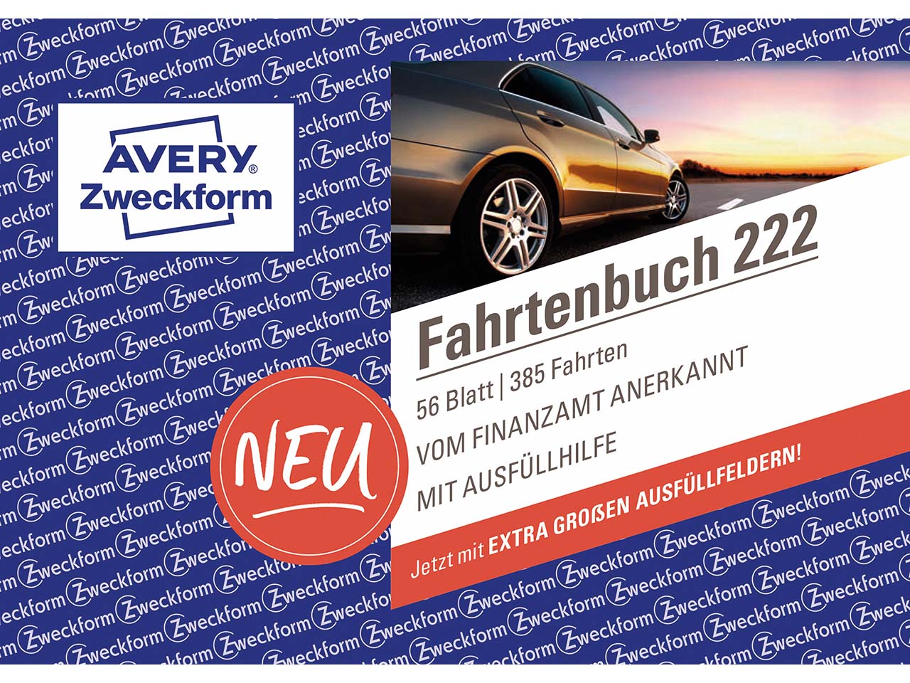 Avery Zweckform Formularbuch '222' Fahrtenbuch ECF, DIN A6