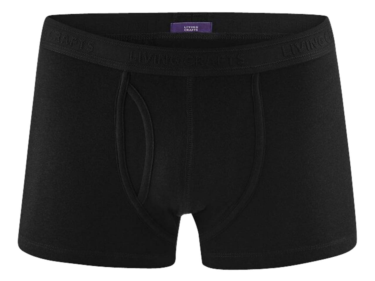 Living Crafts 2er-Pack Bio-Herren-Boxershort "Apollo" black, Gr. L