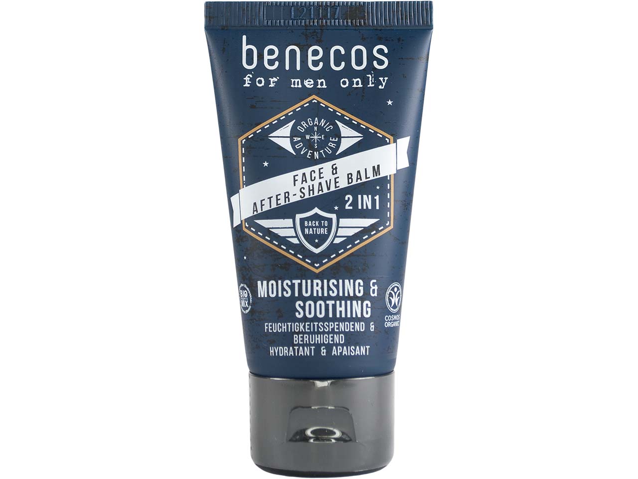 benecos Bio-Face & Aftershave-Balsam 2-in-1 "for men only", 50 ml