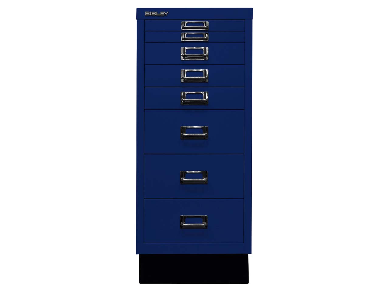BISLEY Schubladenschrank "MultiDrawer" DIN A4 mit 8 Schubladen oxfordblau