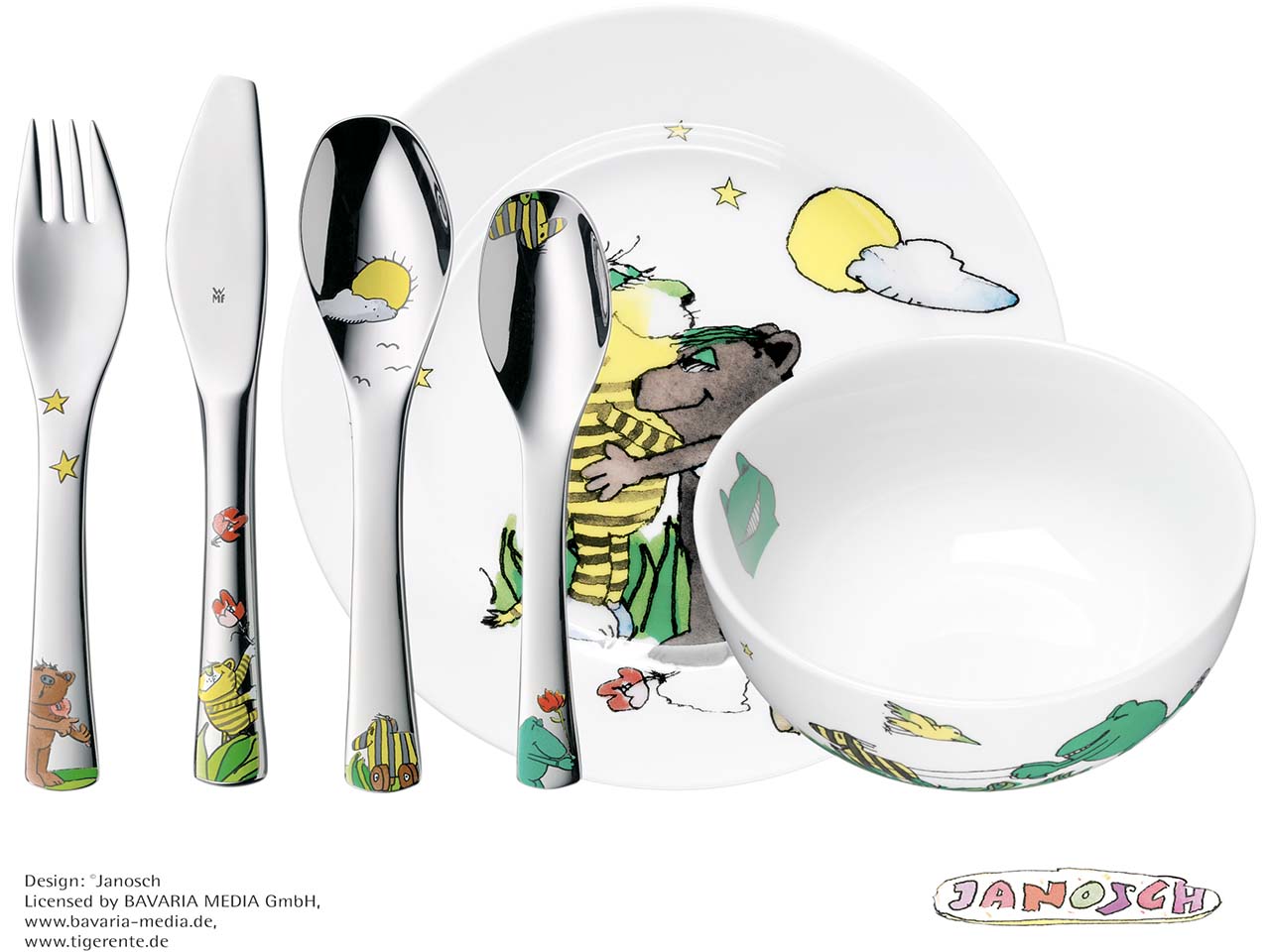 WMF 6-teiliges Kindergeschirr-Set "Janosch"