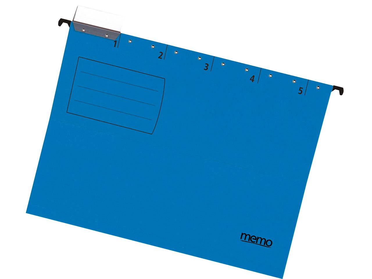 5 memo Hängemappen farbig blau