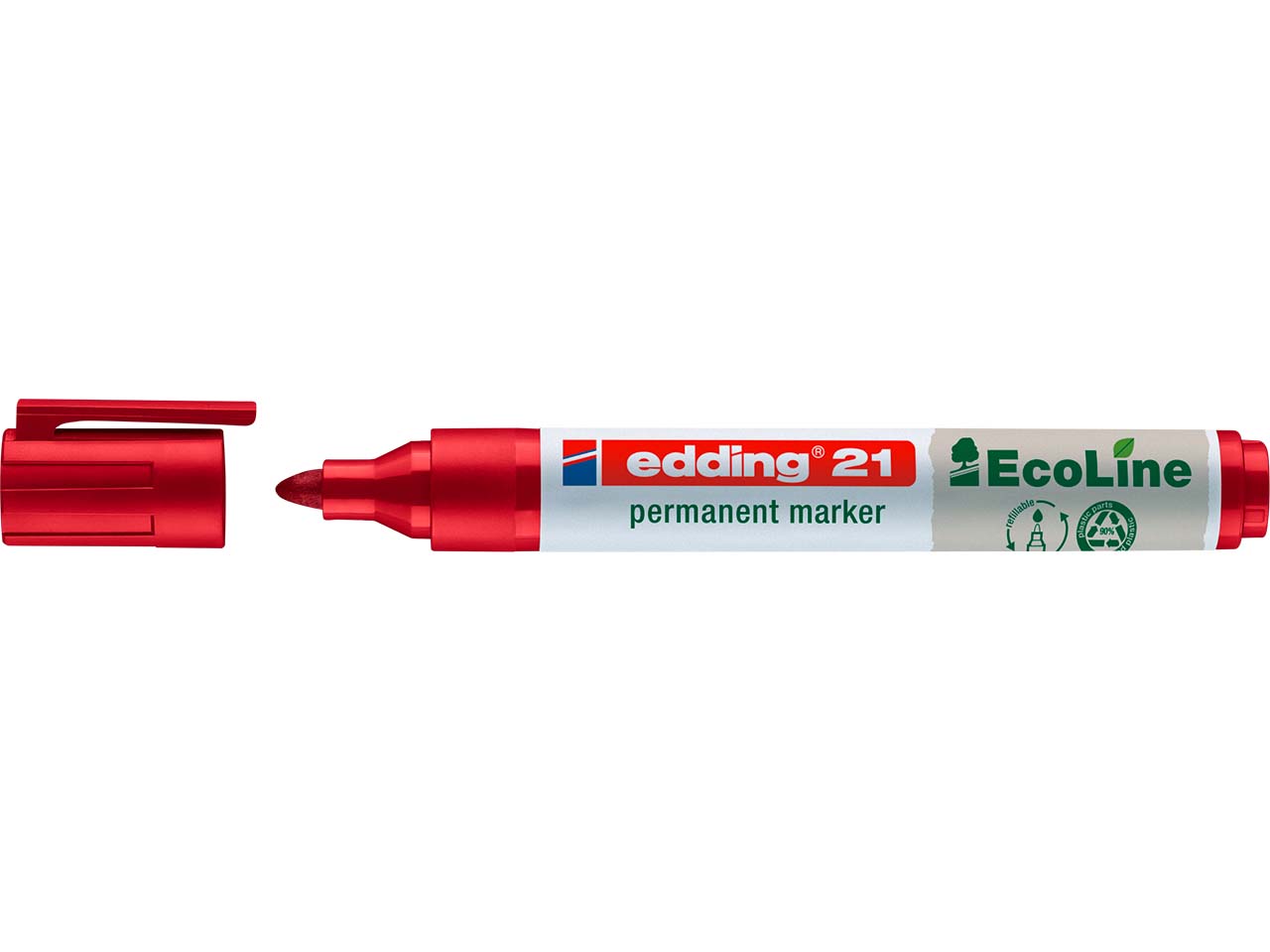 edding Permanentmarker "21 EcoLine" rot