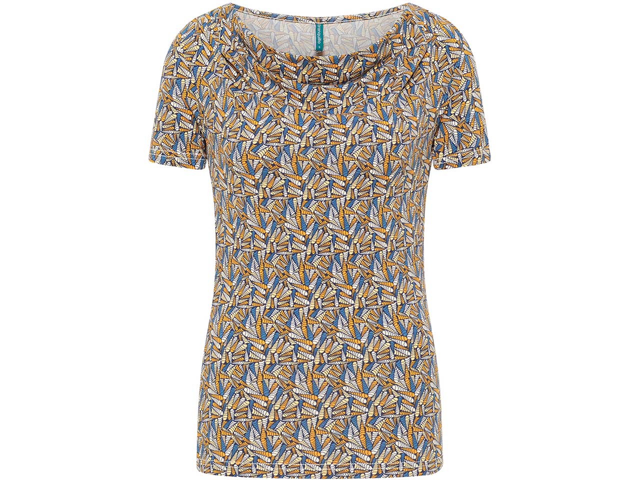 tranquillo Bio-Damen-T-Shirt aus Jersey mit Wasserfallausschnitt, shelly, Gr. XS