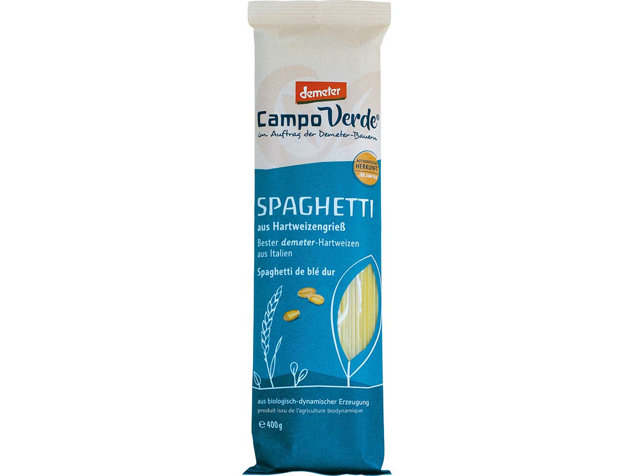 Campo Verde Bio-Spaghetti aus Hartweizengrieß, 400 g