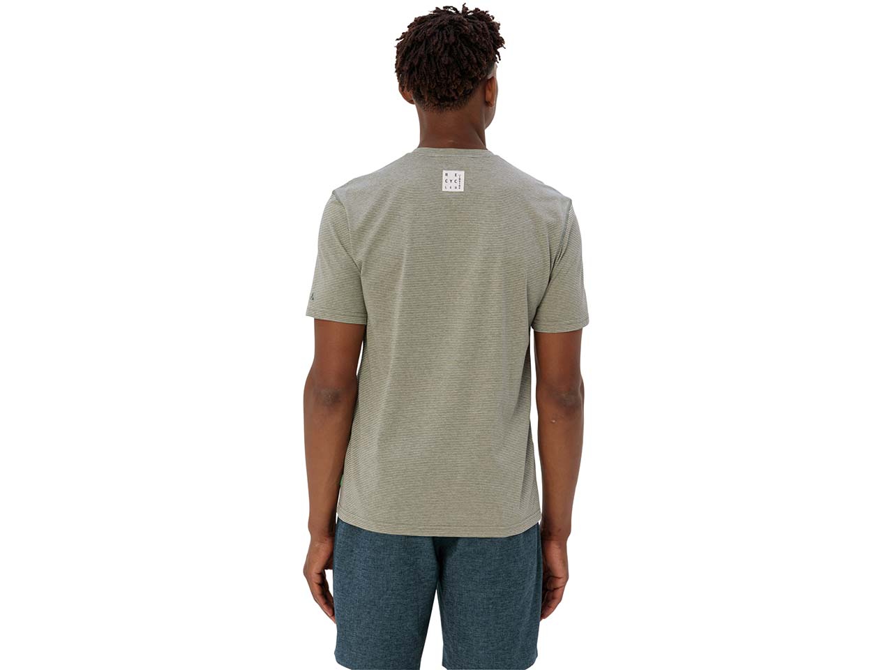 VAUDE Herren-T-Shirt "Mineo Striped II" mit Rundhalsausschnitt, agave, Gr. S