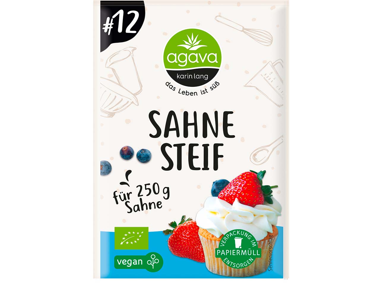 agava Bio-Sahnesteif, 3 x 6 g