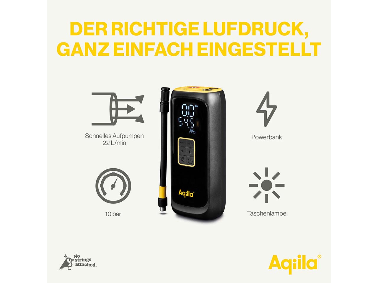 Aqiila Akku-Kompressor "Airbird C4"
