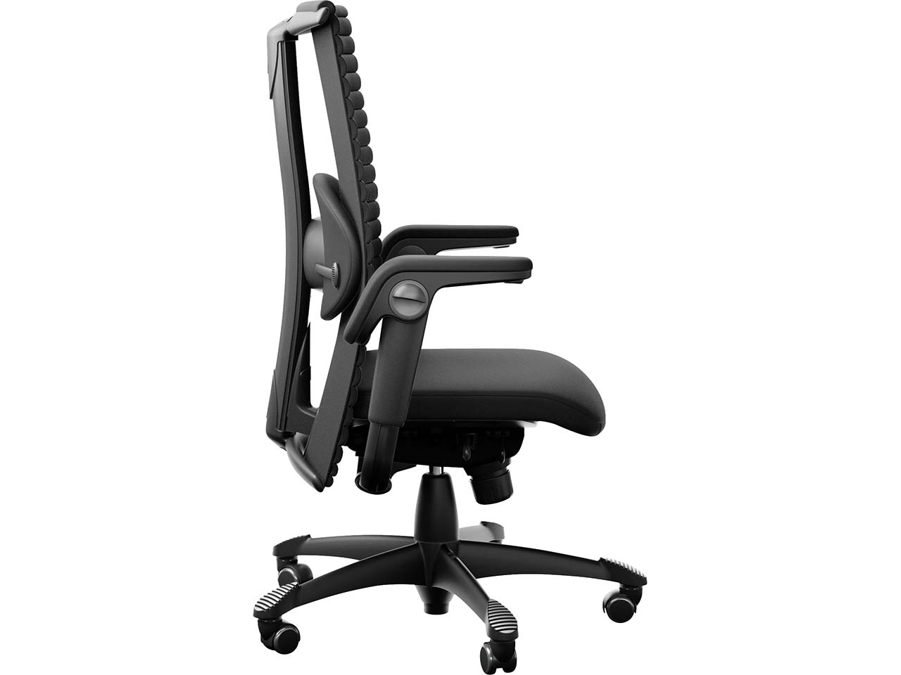 HAG Bürodrehstuhl "Excellence 9321" TiltDown AL, Gestell: sw, Leder "Paloma Soft" black