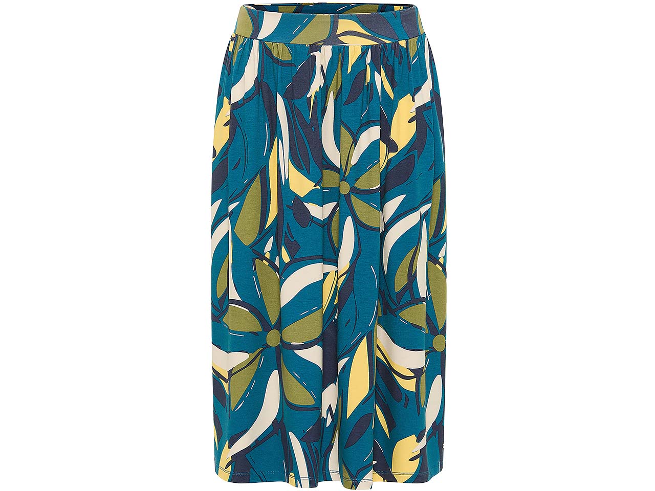 tranquillo Damen-Midirock mit gerafftem Bund, lily, Gr. L